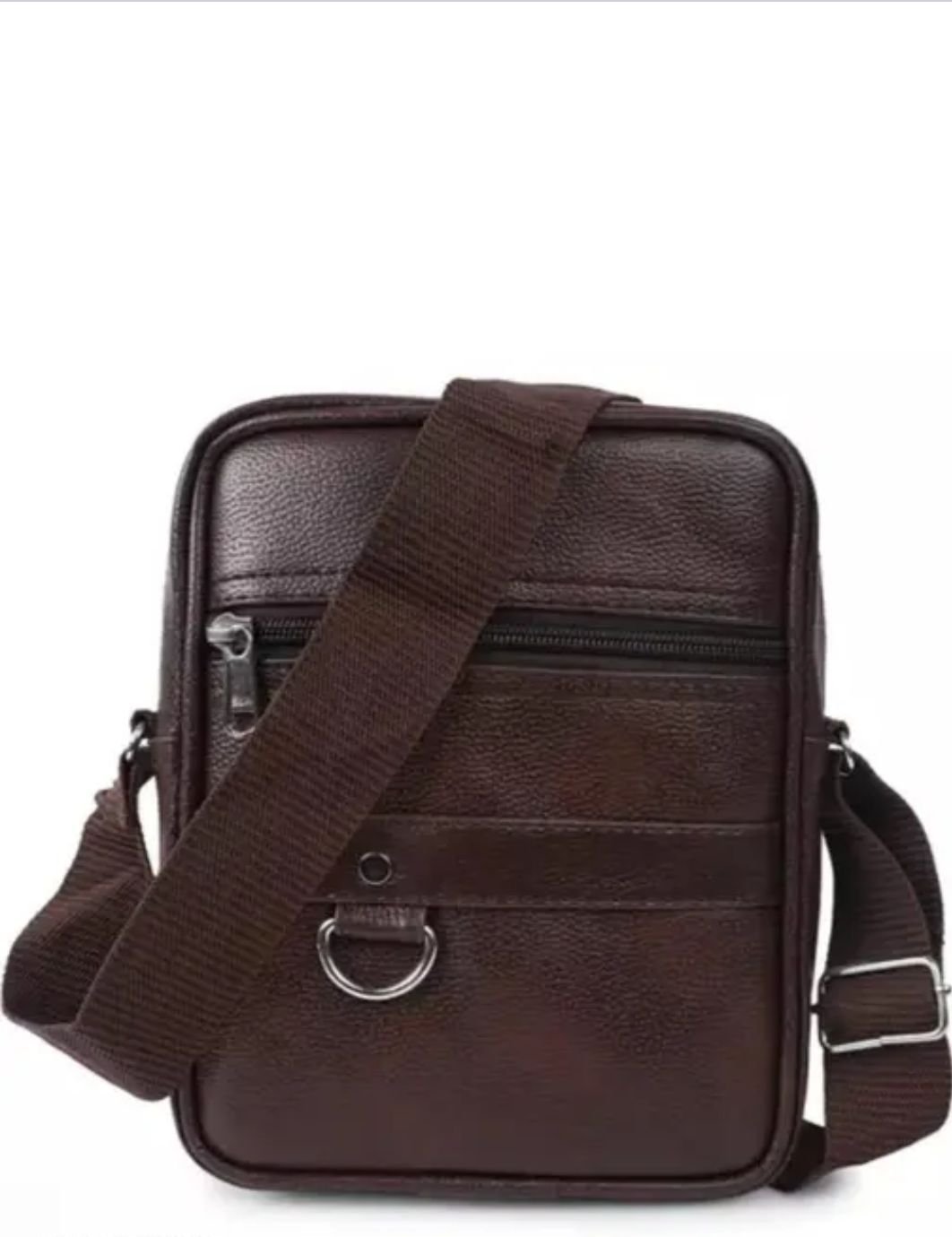 Men's Dark Brown Crossbody Sling Bag
